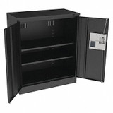 Tennsco Storage Cabinet,42"x36"x18",Black,2Shlv 4218ELBK