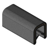 Trim-Lok Edge Trim, 25 ft L,Black, PVC, 5/16 in W 150B2X1/8-25