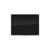 U Brands Glass Dry Erase Board, 47 x 35, Black Surface 171U00-01