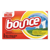 Bounce® Fabric Softener Sheets, Outdoor Fresh, 2/box, 156 Boxes/carton 02664