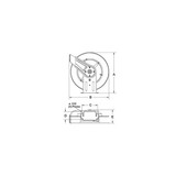 Reelcraft Spring Return Hose Reel,1-4" MNPT,50 ft PW7650 OHP