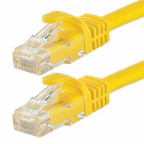 Monoprice Patch Cord,Cat 6,Flexboot,Yellow,0.5 ft. 9839