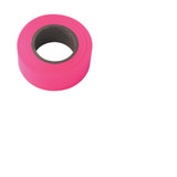 Flagging Tape, 1-3/16 in x 150 ft, Pink Glo