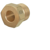 Regulator Inlet Nut, Argon/Helium/Nitrogen, Brass, CGA-580