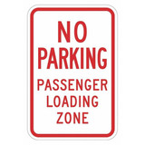 Lyle Loading Zone No Parking Sign,18" x 12" T1-3021-EG_12x18