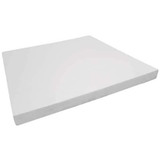 Manufacturer Varies Polyethylene Sheet,L 12 in,White ZUSA-XPE-49