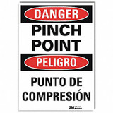 Lyle Danger Sign,10inx7in,Reflective Sheeting U1-1087-RD_7X10