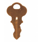 Key,Gold,1-1/2" Sz,Nickel Material,PK2