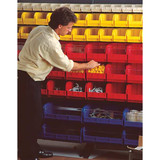 Quantum Storage Systems Hang and Stack Bin,Blue,PP,3 in QUS210BL