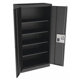 Tennsco Storage Cabinet,72"x36"x18",Black,4Shlv 7218ELBK