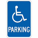 Lyle ADA Handicapped Parking Sign,18" x 12" T1-1136-DG_12x18