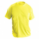 Occunomix T-Shirt,Hi-Vis Yellow,31 in. L,4XL LUX-XSSPB-Y4X