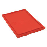 Quantum Storage Systems Lid,Red,Polyethylene,17 7/8 in  LID201RD