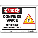 Condor Safety Sign,10 inx14 in,Aluminum 465J40