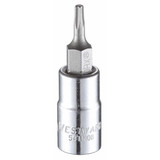 Westward Socket Bit, Steel, 1/4 in, TpSz T10  54TN08