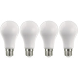 Satco Nuvo 100W Equivalent Warm White A19 Medium Frosted LED Light Bulb (4-Pack) S12440 529733