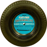 Marathon Flat Free Tire 00210 - 4.10/3.50-4 Sawtooth Tread - 2.25"" Offset - 5/8