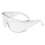 Scout Series Safety Glasses, Clear Lens, Hard Coat, Clear Frame