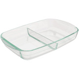 Pyrex 8 In. x 12 In. Divided Glass Bakeware 1144865