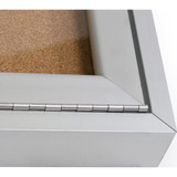 Ghent Enclosed Bulletin Board,Cork,36x72 In. PA33672K