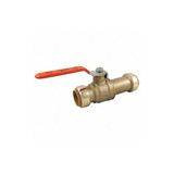 Sharkbite Manual 2-Way Ball Valve,Push,Brass 24737LF