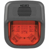 Macurco Horn Strobe Alarm,4-3/4" L,2" W,LED HS-R