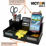 Victor Technology Desktop Organizer,Midnight Black,4" H 9525-5