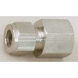 Parker Connector,Carbon Stl,A-LOKxF,3/8Inx1/2In 6FSC8N-S