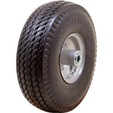 Marathon Flat Free Tire 30030 - 4.10/3.50-4 Sawtooth Tread - 3.5"" Centered - 5/