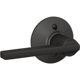 Schlage Latitude Lever Matte Black Non-Turning Lock  F170LAT622