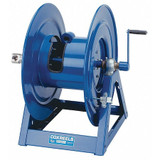 Coxreels Hand Crank Hose Reel,200 ft,1" ID,Blue 1175-6-200