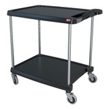 Metro Utility Cart,300 lb. Load Cap.,2 Shelves  MY2030-24BL