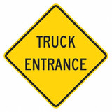 Lyle Truck Entrance Traffic Sign,24" x 24" T1-1936-EG_24x24