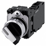 Siemens Non-Illuminated Selector Switch,22mm Sz 3SU1150-2BF60-1FA0