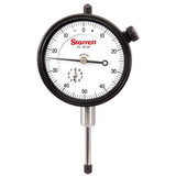 Starrett Dial Indicator, 0 to 1 In, 0-50-0 25-341J