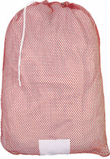 Sim Supply Mesh Laundry Bag,Red,Drawcord,PK12  MP245557