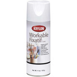 Krylon Workable Fixative Spray,Clear,11 oz. K01306