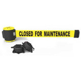 Banner Stakes Belt Barrier,30 ft. L,Closed for Maint MH5006