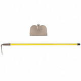 Ampco Safety Tools Garden/Mixing Hoe,8 x 8 In.,55 In. L H-101FG