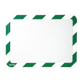 Tarifold Sign Holder,Green/White,1/8 in. H,PK2 P194995