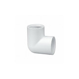 Lasco Fittings 90 Elbow, 1 in, Schedule 40,FNPT,White 408010