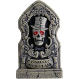 24 In. LED Animated Talking Lighted Tombstone Halloween Decoration