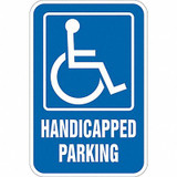 Lyle ADA Handicapped Parking Sign,18" x 12" T1-1132-DG_12x18
