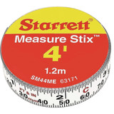 Starrett 4 Ft. SAE/Metric Steel Self Adhesive Measuring Tape (Left-to-Right)