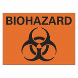 Lyle Biohazard Sign,7 in x 10 in,Aluminum LCU1-0053-NA_10x7