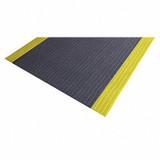 Notrax Antifatigue Mat,Black,YllwBrdr,2ft.x3ft. 410S0523BY