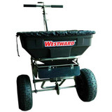 Westward Broadcast Spreader,125 lb.,Pneumatic 4UHD2