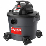 Dayton Contractor Wet/Dry Vacuum,10 gal,1,200 W 61HV83