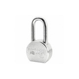 American Lock Keyed Padlock, 15/16 in,Round,Silver  A701D
