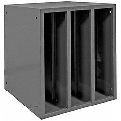 Durham Mfg Storage Cabinet,3 Openings,Gray,Steel  583-95